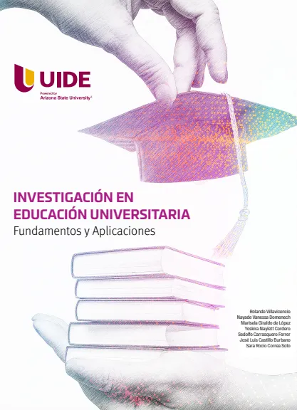 Portada INVESTIGACIÓN EN EDUCACIÓN UNIVERSITARIA: Fundamentos y Aplicaciones